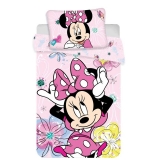 Povlečení do postýlky Minnie butterfly 02 baby 100/135, 40/60