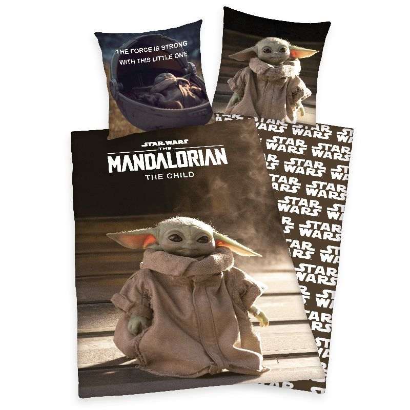 Povlečení Star Wars Mandalorian Baby Yoda 140/200, 70/90