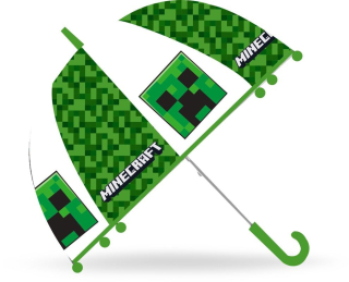 Průhledný deštník Minecraft Creeper