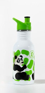 Dětská nerezová láhev na pití Panda 500 ml