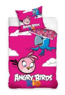Povlečení Angry Birds Rio Stella a Perla 140/200