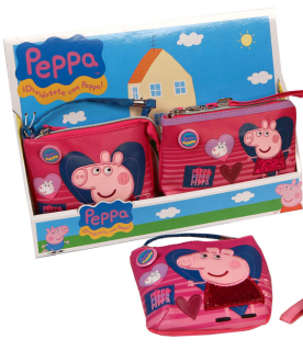 Kabelka a peněženka Peppa Pig Srdce
