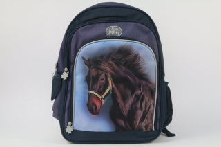 Školní batoh Nice and Pretty hnědý Kůň
