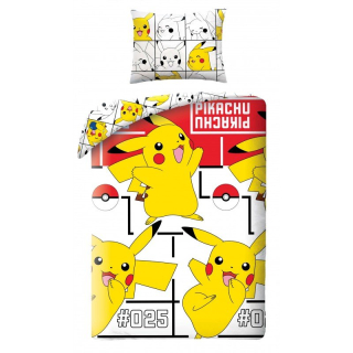 Povlečení Pokémon Pikachu Happy 140/200, 70/90